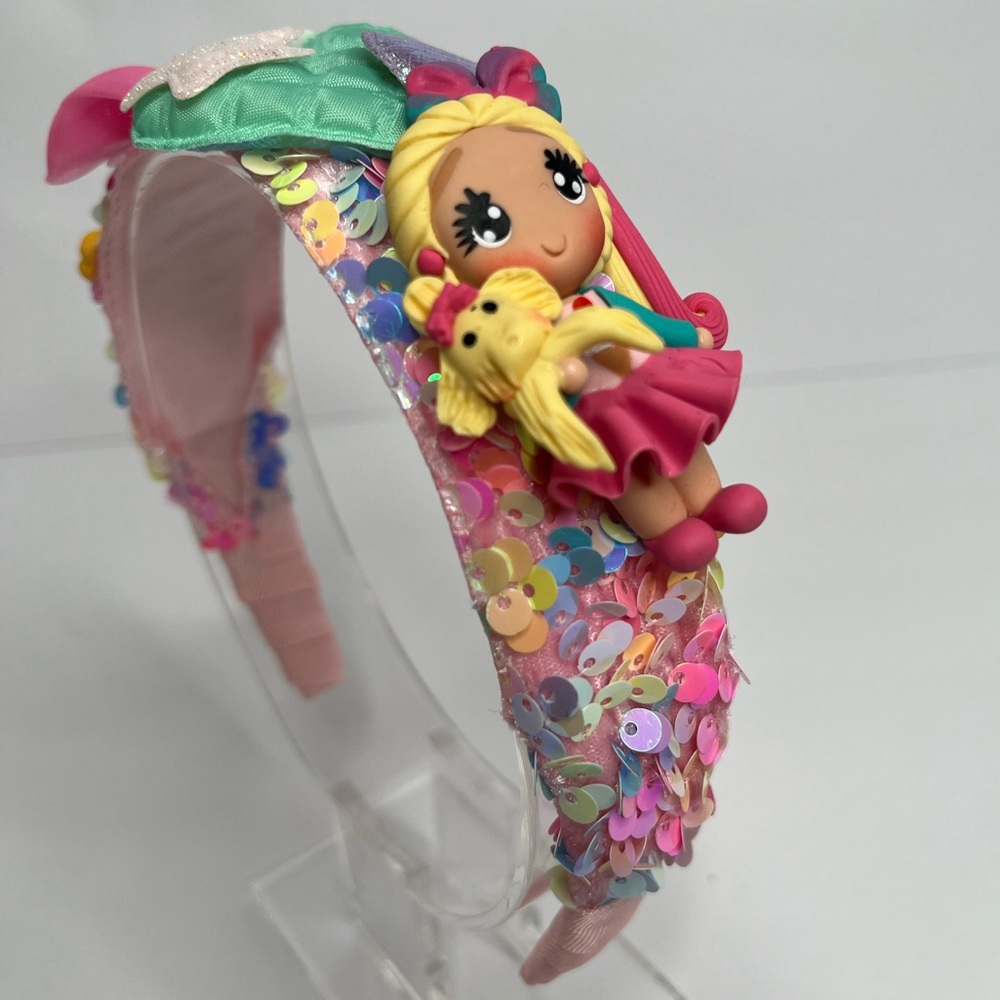 Hey Barbie Handmade Headband NWOT